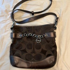 Chocolate Brown Coach Shoulder Bag